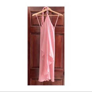 Lauren Ralph Lauren 100% silk pink halter dress